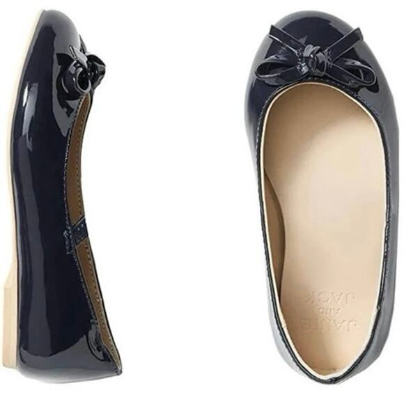 Janie and Jack Classic Ballet Flats (Toddler/Little Kid/Big Kid) Navy Sz 9 - Picture 2 of 7